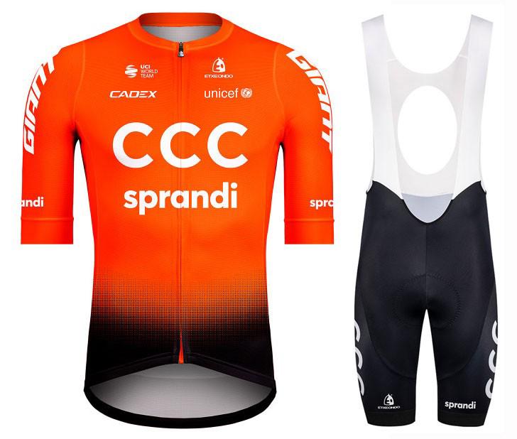 CYCLING JERSEY WITH SHORTS CCC