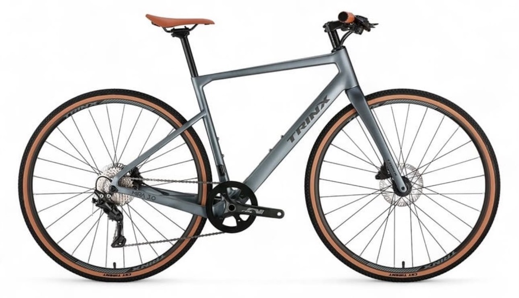 TRINX MIRA 3.0 HYBRID BIKE CARBON FRAME, SHIMANO DEORE 10-SPEED