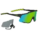 Sunglasses KELLYS DICE, Shiny Black-Lime